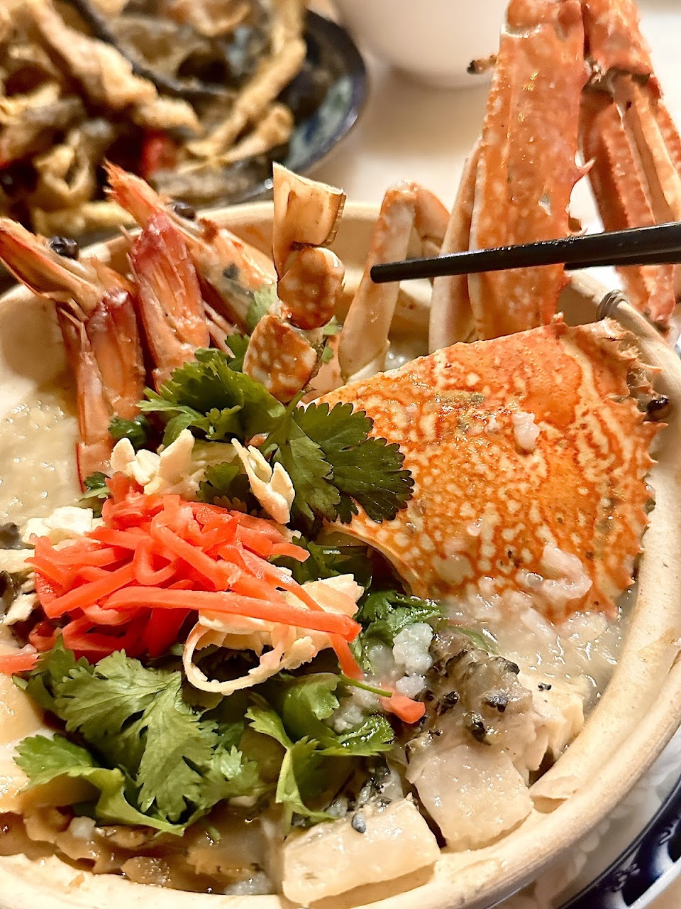 Seafood noodle dish with crab at Ho Jiak Haymarket